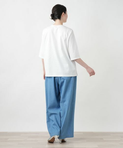 Leilian PLUS HOUSE / レリアンプラスハウス Tシャツ | 【店舗人気】刺繍プリントTシャツ【プラス企画】 | 詳細6