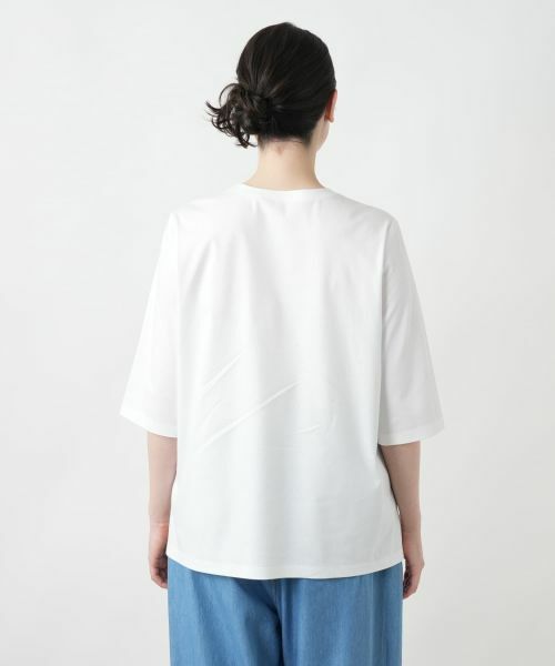 Leilian PLUS HOUSE / レリアンプラスハウス Tシャツ | 【店舗人気】刺繍プリントTシャツ【プラス企画】 | 詳細9