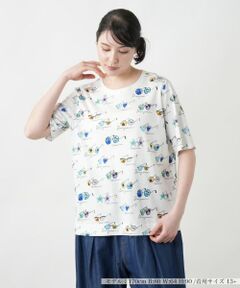 Leilian PLUS HOUSE / レリアンプラスハウス カットソー | 【店舗人気】プリントカットソー【プラス企画】