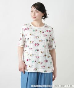 Leilian PLUS HOUSE / レリアンプラスハウス カットソー | 【店舗人気】プリントカットソー【プラス企画】