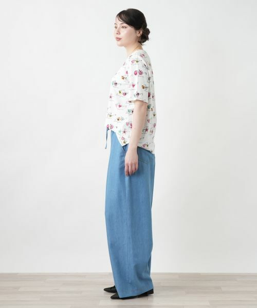 Leilian PLUS HOUSE / レリアンプラスハウス カットソー | 【店舗人気】プリントカットソー【プラス企画】 | 詳細2