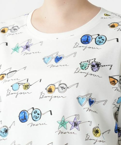 Leilian PLUS HOUSE / レリアンプラスハウス カットソー | 【店舗人気】プリントカットソー【プラス企画】 | 詳細7