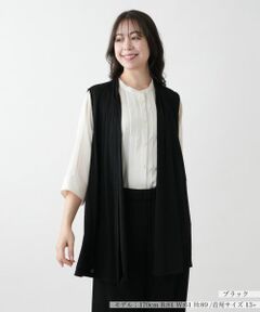 Leilian PLUS HOUSE / レリアンプラスハウス テーラードジャケット | 【店舗人気】羽織りベスト【Leilian WHITE LABEL】