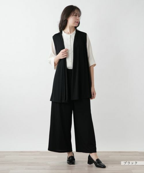 Leilian PLUS HOUSE / レリアンプラスハウス テーラードジャケット | 【店舗人気】羽織りベスト【Leilian WHITE LABEL】 | 詳細1