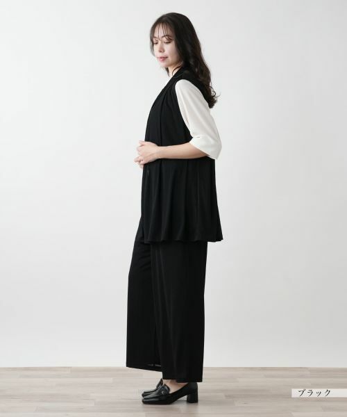 Leilian PLUS HOUSE / レリアンプラスハウス テーラードジャケット | 【店舗人気】羽織りベスト【Leilian WHITE LABEL】 | 詳細2