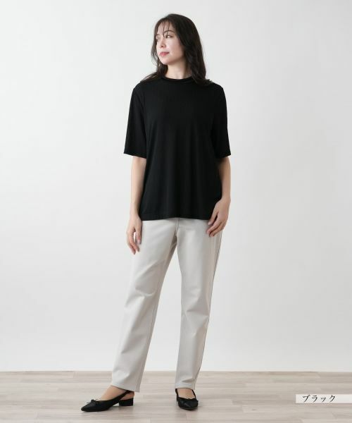 Leilian PLUS HOUSE / レリアンプラスハウス カットソー | 【店舗人気】ハイネックカットソー【Leilian WHITE LABEL】 | 詳細1