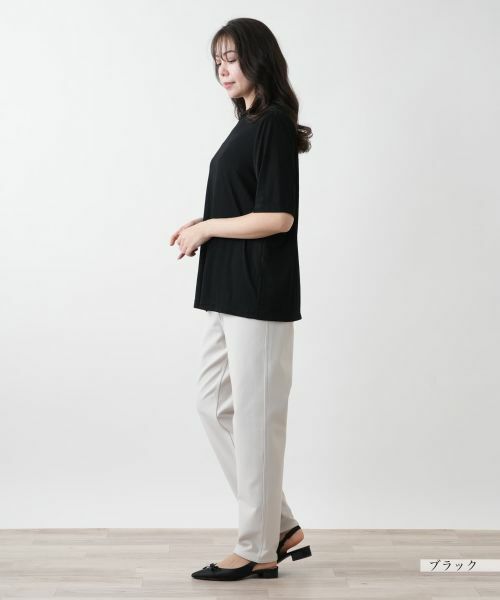 Leilian PLUS HOUSE / レリアンプラスハウス カットソー | 【店舗人気】ハイネックカットソー【Leilian WHITE LABEL】 | 詳細2