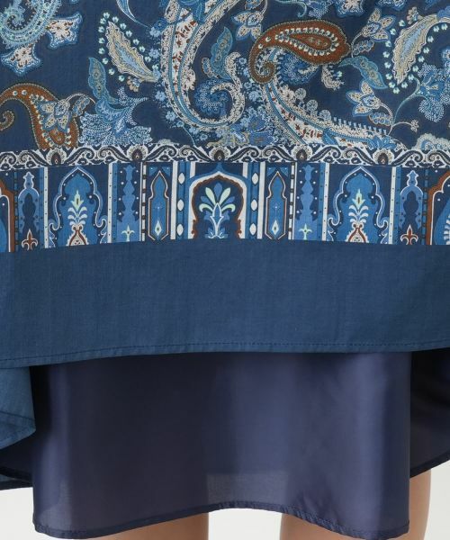 Leilian PLUS HOUSE / レリアンプラスハウス ドレス | 【店舗人気】ペイズリーフレアワンピース【プラス企画】 | 詳細12