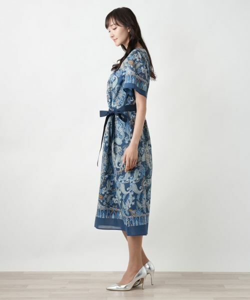 Leilian PLUS HOUSE / レリアンプラスハウス ドレス | 【店舗人気】ペイズリーフレアワンピース【プラス企画】 | 詳細2