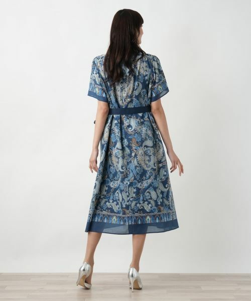 Leilian PLUS HOUSE / レリアンプラスハウス ドレス | 【店舗人気】ペイズリーフレアワンピース【プラス企画】 | 詳細3