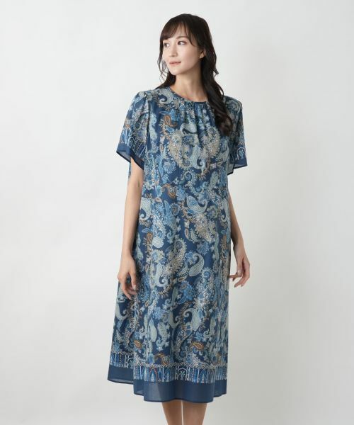 Leilian PLUS HOUSE / レリアンプラスハウス ドレス | 【店舗人気】ペイズリーフレアワンピース【プラス企画】 | 詳細4
