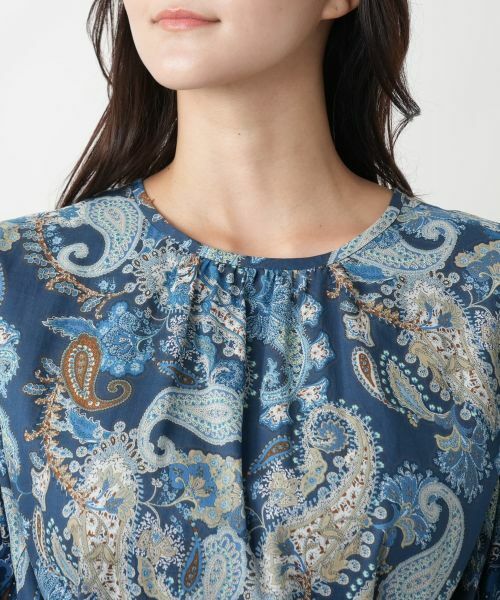 Leilian PLUS HOUSE / レリアンプラスハウス ドレス | 【店舗人気】ペイズリーフレアワンピース【プラス企画】 | 詳細8