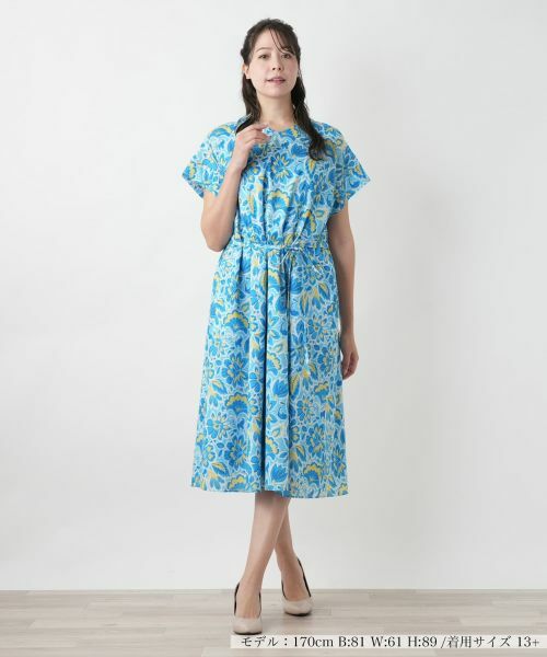 Leilian PLUS HOUSE / レリアンプラスハウス ドレス | フラワー柄フレアワンピース【プラス企画】 | 詳細1