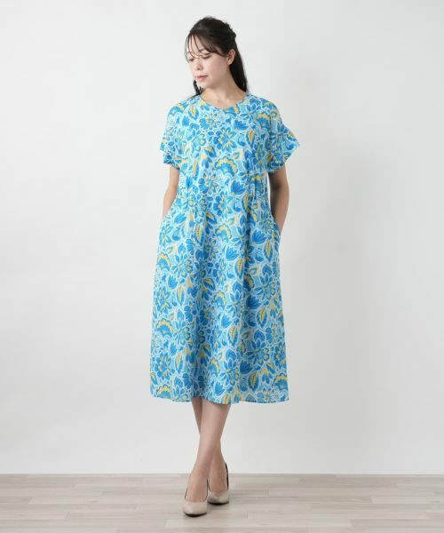 Leilian PLUS HOUSE / レリアンプラスハウス ドレス | フラワー柄フレアワンピース【プラス企画】 | 詳細4