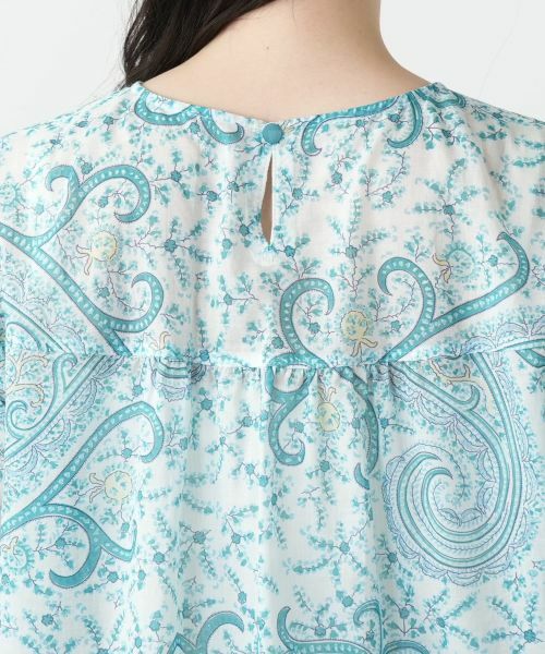 Leilian PLUS HOUSE / レリアンプラスハウス シャツ・ブラウス | 【店舗人気】ペイズリー柄キーネックブラウス【ERICA】【プラス企画】 | 詳細8