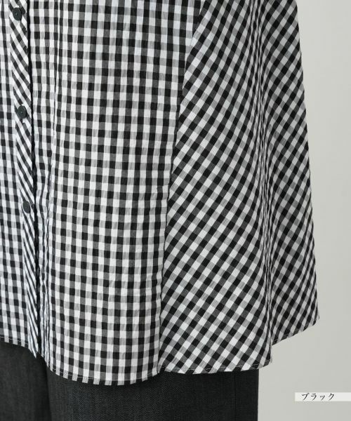 Leilian PLUS HOUSE / レリアンプラスハウス シャツ・ブラウス | 【店舗人気】ギンガムチェックブラウス【プラス企画】 | 詳細13