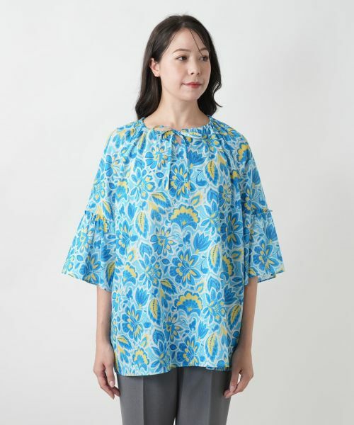 Leilian PLUS HOUSE / レリアンプラスハウス シャツ・ブラウス | プリントチュニックブラウス【プラス企画】 | 詳細4