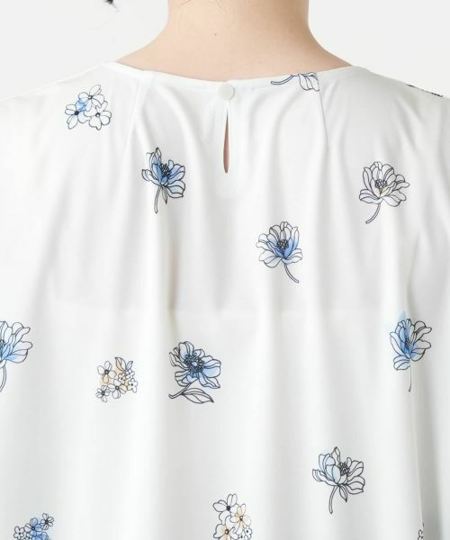 Leilian PLUS HOUSE / レリアンプラスハウス カットソー | 【店舗人気】プリントキーネックカットソー【プラス企画】 | 詳細8