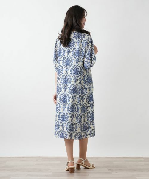 Leilian PLUS HOUSE / レリアンプラスハウス ドレス | 【店舗人気】プリントフレアワンピース【プラス企画】 | 詳細3