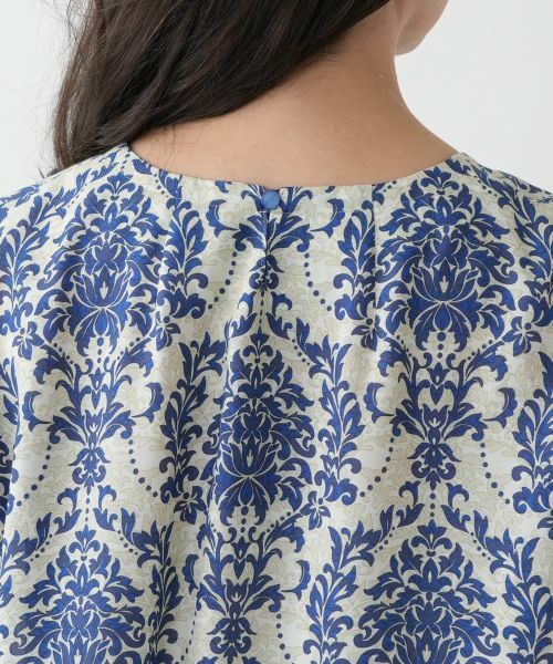 Leilian PLUS HOUSE / レリアンプラスハウス シャツ・ブラウス | プリントキーネックブラウス【プラス企画】 | 詳細8