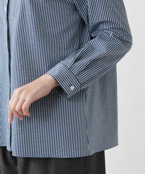 Leilian PLUS HOUSE / レリアンプラスハウス シャツ・ブラウス | 【店舗人気】ストライプブラウス【プラス企画】 | 詳細10
