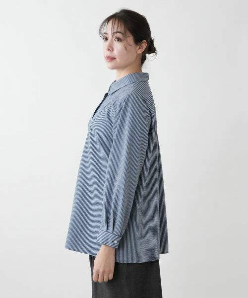 Leilian PLUS HOUSE / レリアンプラスハウス シャツ・ブラウス | 【店舗人気】ストライプブラウス【プラス企画】 | 詳細5