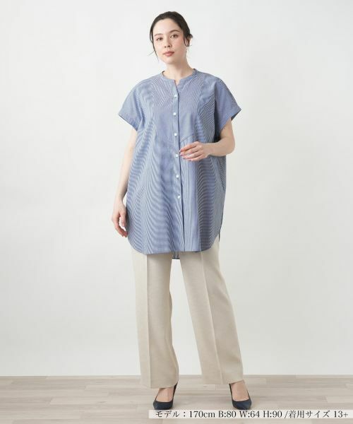 Leilian PLUS HOUSE / レリアンプラスハウス シャツ・ブラウス | 【店舗人気】スキッパーブラウス【プラス企画】 | 詳細4