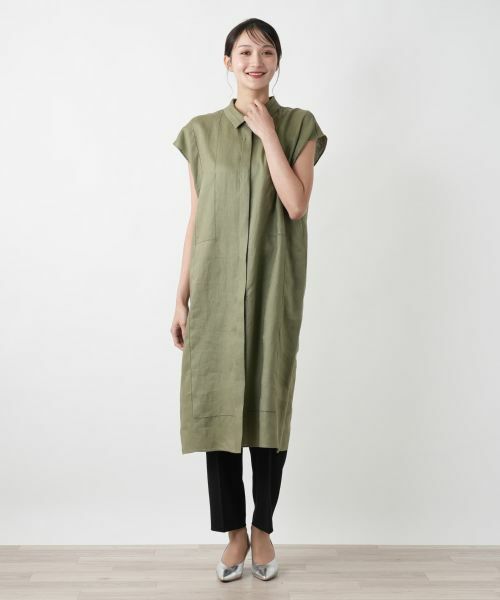 Leilian PLUS HOUSE / レリアンプラスハウス シャツ・ブラウス | 比翼チュニックブラウス【プラス企画】 | 詳細1