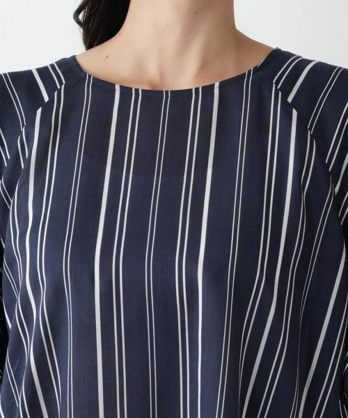 Leilian PLUS HOUSE / レリアンプラスハウス シャツ・ブラウス | ストライプラッフルブラウス【プラス企画】 | 詳細7