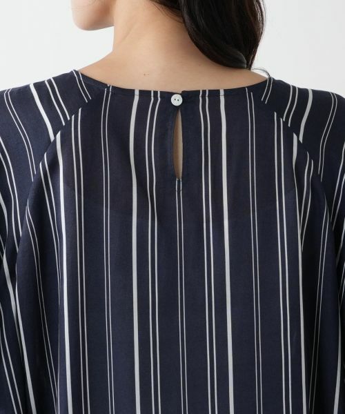 Leilian PLUS HOUSE / レリアンプラスハウス シャツ・ブラウス | ストライプラッフルブラウス【プラス企画】 | 詳細8