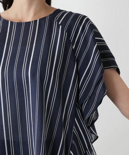 Leilian PLUS HOUSE / レリアンプラスハウス シャツ・ブラウス | ストライプラッフルブラウス【プラス企画】 | 詳細9