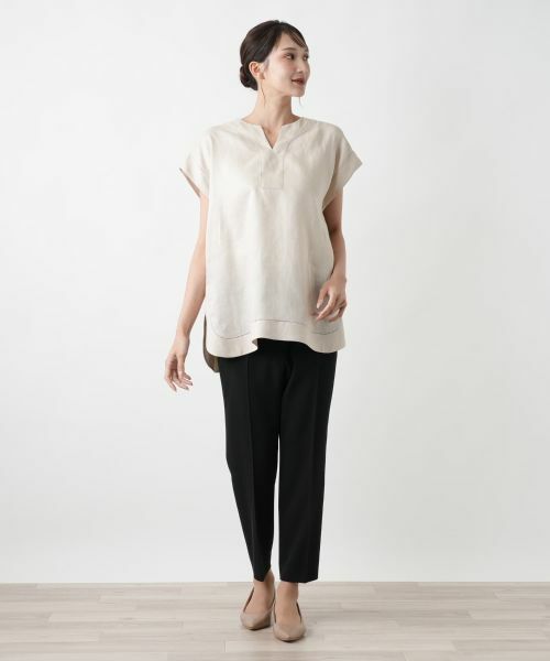 Leilian PLUS HOUSE / レリアンプラスハウス シャツ・ブラウス | スキッパーブラウス【プラス企画】 | 詳細1