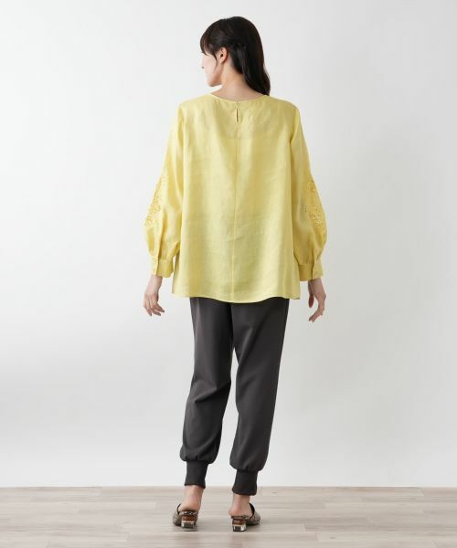 Leilian PLUS HOUSE / レリアンプラスハウス シャツ・ブラウス | 刺繍バルーンスリーブブラウス【プラス企画】 | 詳細6