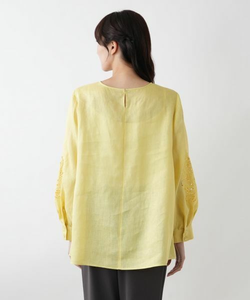 Leilian PLUS HOUSE / レリアンプラスハウス シャツ・ブラウス | 刺繍バルーンスリーブブラウス【プラス企画】 | 詳細9