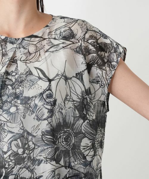 Leilian PLUS HOUSE / レリアンプラスハウス シャツ・ブラウス | 【店舗人気】フラワープリントブラウス【プラス企画】 | 詳細10