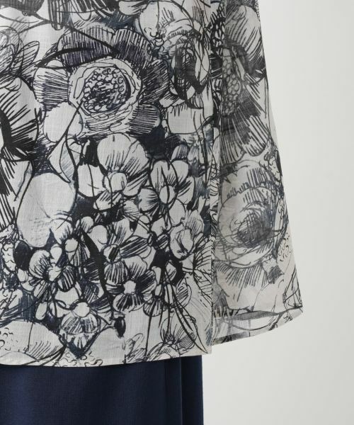 Leilian PLUS HOUSE / レリアンプラスハウス シャツ・ブラウス | 【店舗人気】フラワープリントブラウス【プラス企画】 | 詳細11