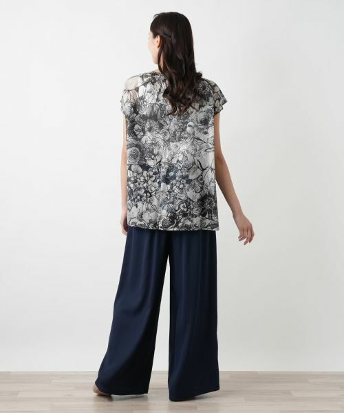 Leilian PLUS HOUSE / レリアンプラスハウス シャツ・ブラウス | 【店舗人気】フラワープリントブラウス【プラス企画】 | 詳細3