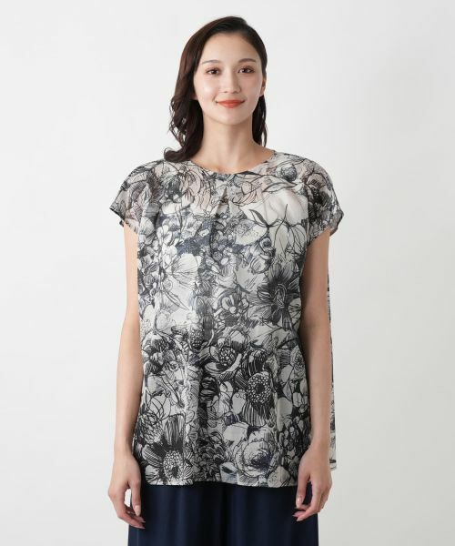 Leilian PLUS HOUSE / レリアンプラスハウス シャツ・ブラウス | 【店舗人気】フラワープリントブラウス【プラス企画】 | 詳細4