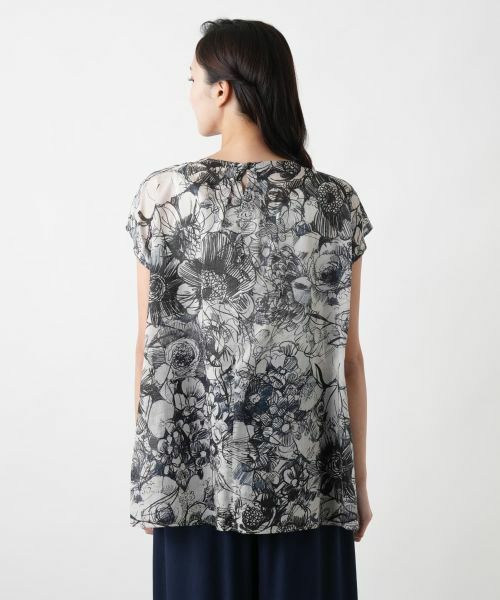 Leilian PLUS HOUSE / レリアンプラスハウス シャツ・ブラウス | 【店舗人気】フラワープリントブラウス【プラス企画】 | 詳細6