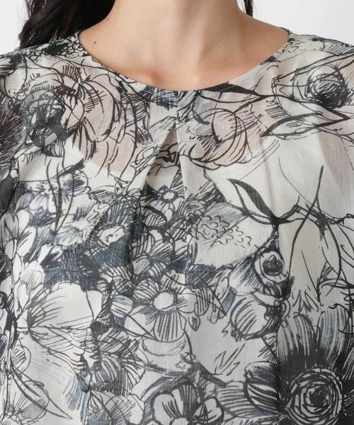 Leilian PLUS HOUSE / レリアンプラスハウス シャツ・ブラウス | 【店舗人気】フラワープリントブラウス【プラス企画】 | 詳細7