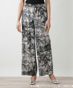 Leilian PLUS HOUSE / レリアンプラスハウス その他パンツ | 【店舗人気】プリントワイドパンツ【プラス企画】