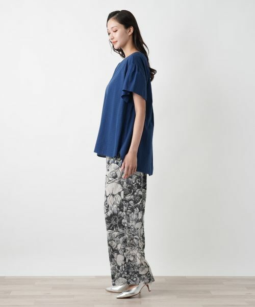 Leilian PLUS HOUSE / レリアンプラスハウス その他パンツ | 【店舗人気】プリントワイドパンツ【プラス企画】 | 詳細2