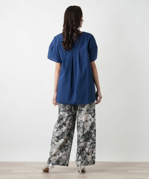 Leilian PLUS HOUSE / レリアンプラスハウス その他パンツ | 【店舗人気】プリントワイドパンツ【プラス企画】 | 詳細3