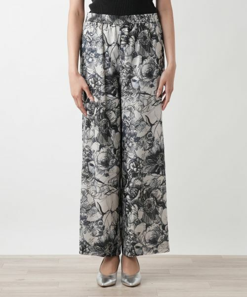 Leilian PLUS HOUSE / レリアンプラスハウス その他パンツ | 【店舗人気】プリントワイドパンツ【プラス企画】 | 詳細4