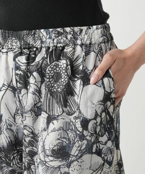 Leilian PLUS HOUSE / レリアンプラスハウス その他パンツ | 【店舗人気】プリントワイドパンツ【プラス企画】 | 詳細8