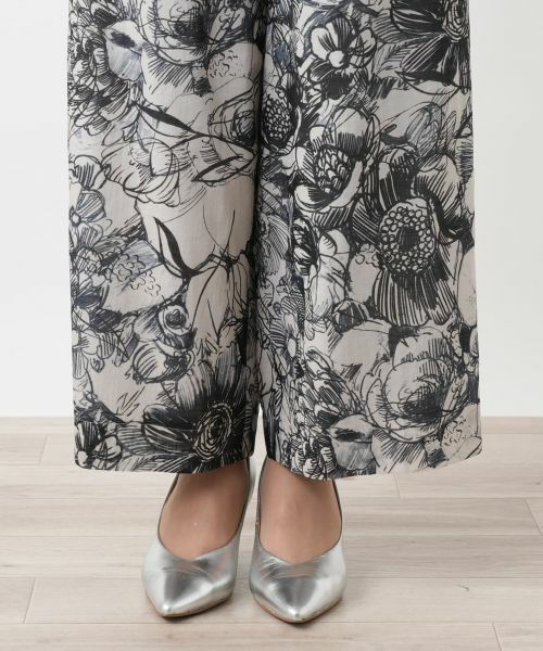 Leilian PLUS HOUSE / レリアンプラスハウス その他パンツ | 【店舗人気】プリントワイドパンツ【プラス企画】 | 詳細9