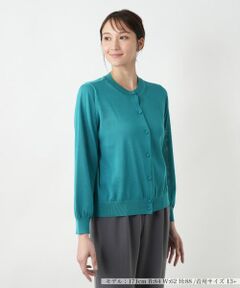 Leilian PLUS HOUSE / レリアンプラスハウス カーディガン・ボレロ | 【店舗人気】クルーネックカーディガン