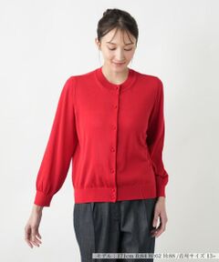 Leilian PLUS HOUSE / レリアンプラスハウス カーディガン・ボレロ | 【店舗人気】クルーネックカーディガン