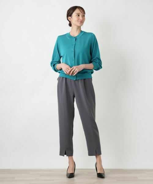 Leilian PLUS HOUSE / レリアンプラスハウス カーディガン・ボレロ | 【店舗人気】クルーネックカーディガン | 詳細1