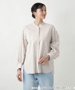 Leilian PLUS HOUSE / レリアンプラスハウス シャツ・ブラウス | 【店舗人気】ストライプブラウス
